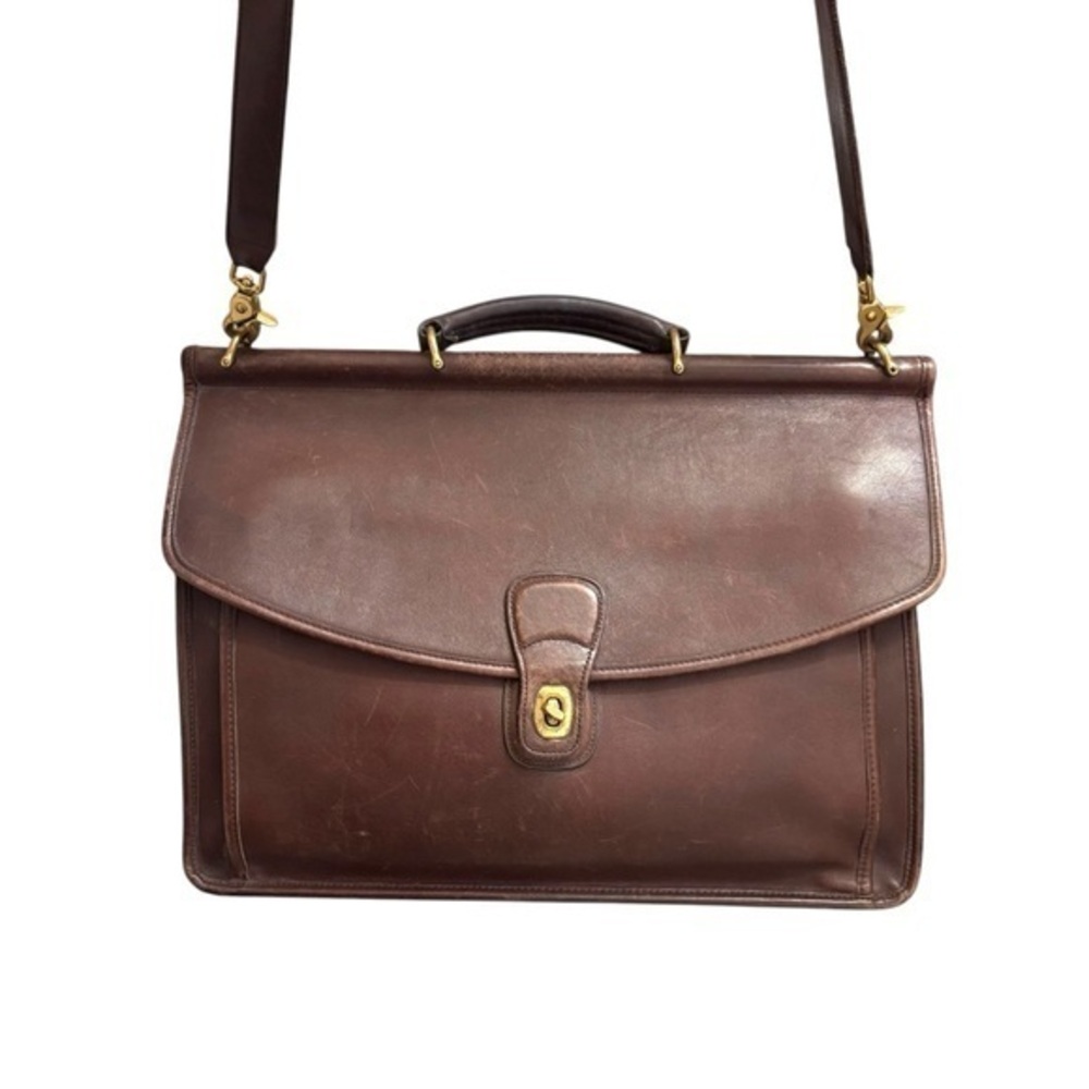 Coach vintage Brown Leather beekman breifcase bag 5266